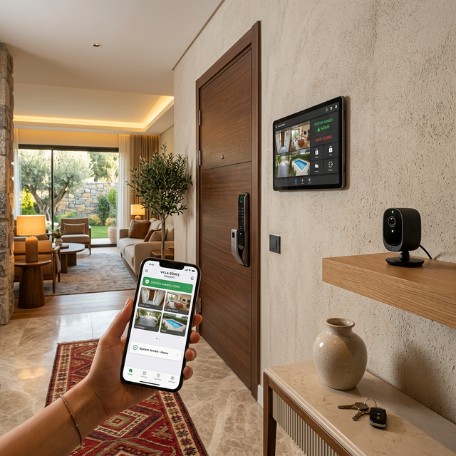 Sakarya akıllı ev güvenlik sistemi — telefondan kontrol, akıllı kilit ve güvenlik otomasyonu