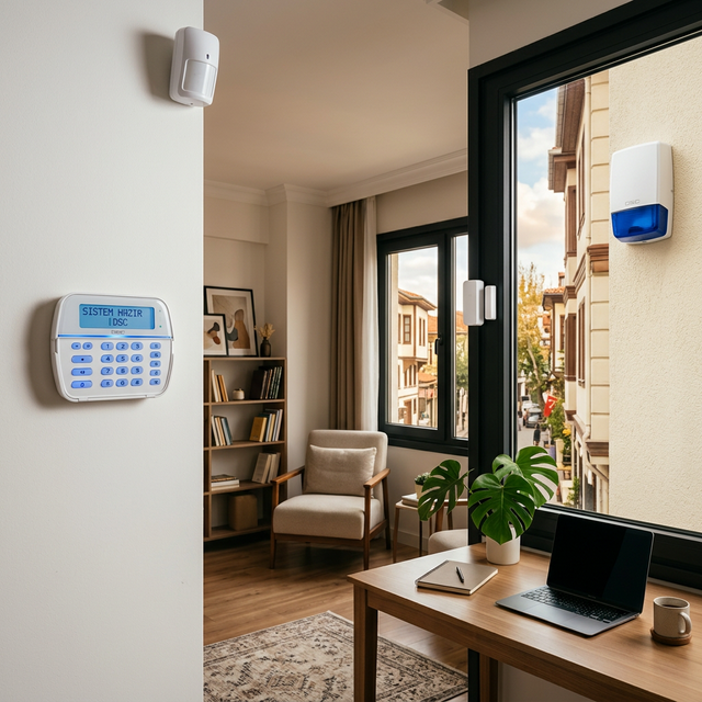 Sakarya Adapazarı hırsız alarm sistemi kurulumu — kablosuz alarm paneli ve sensörler