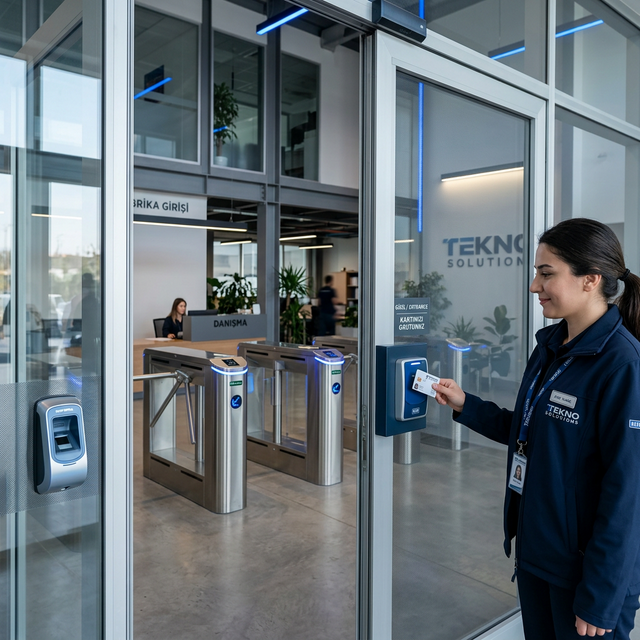 Sakarya geçiş kontrol sistemi — kartlı geçiş ve parmak izi okuyucu kurulumu